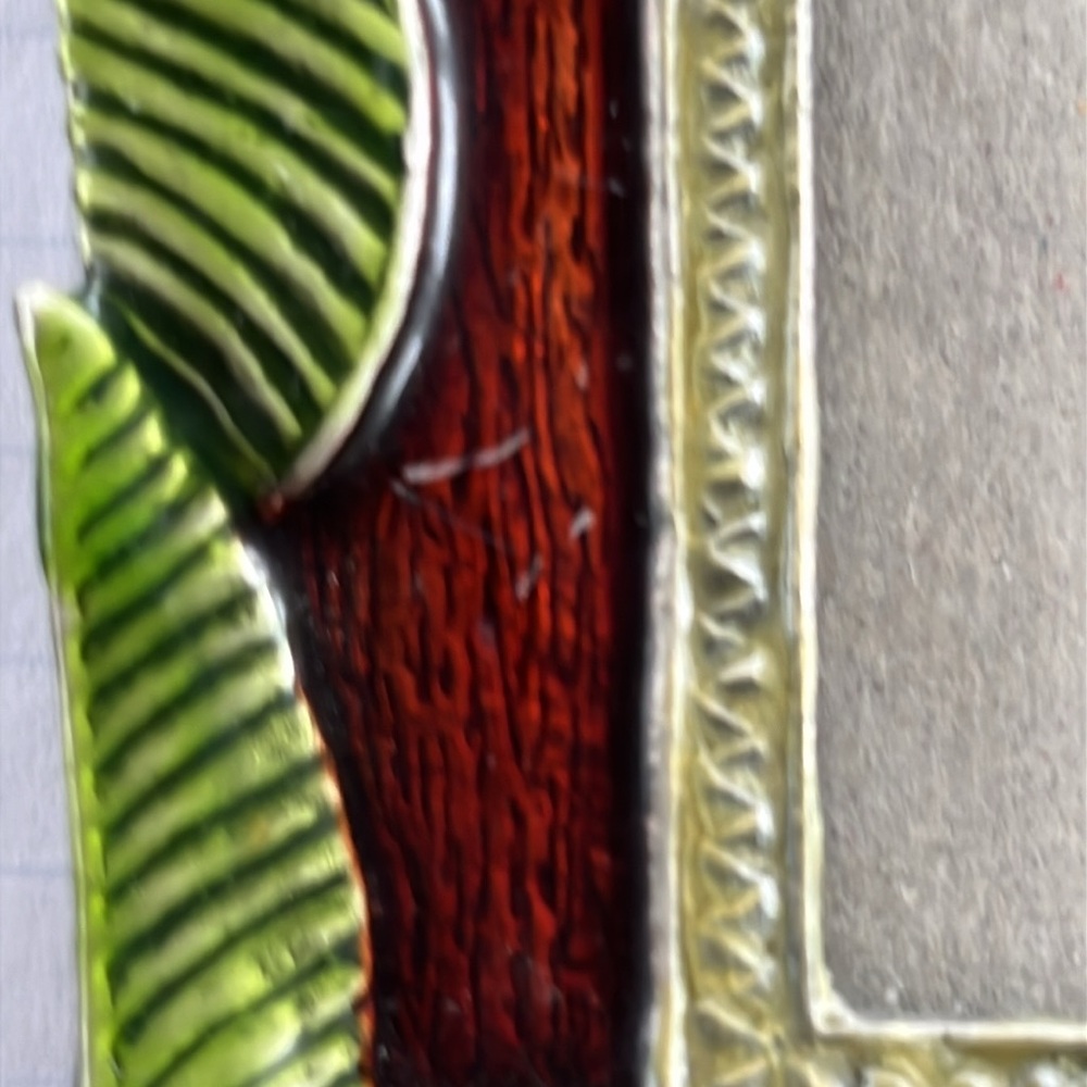Enamel Parrot Picture Frame - Picture 7 of 11